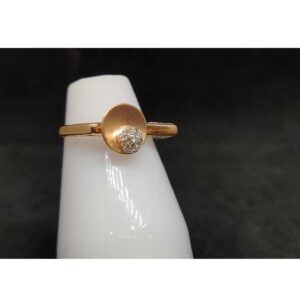 18k ladies rose gold ring