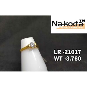 22k Ladies Single Stone Ring