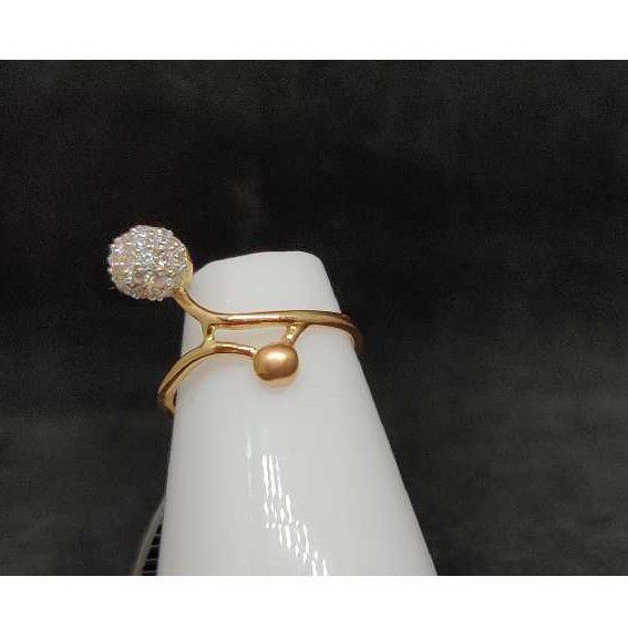 18K Ladies Rose Gold Ring