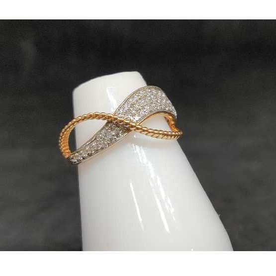 18K Ladies Rose Gold Ring