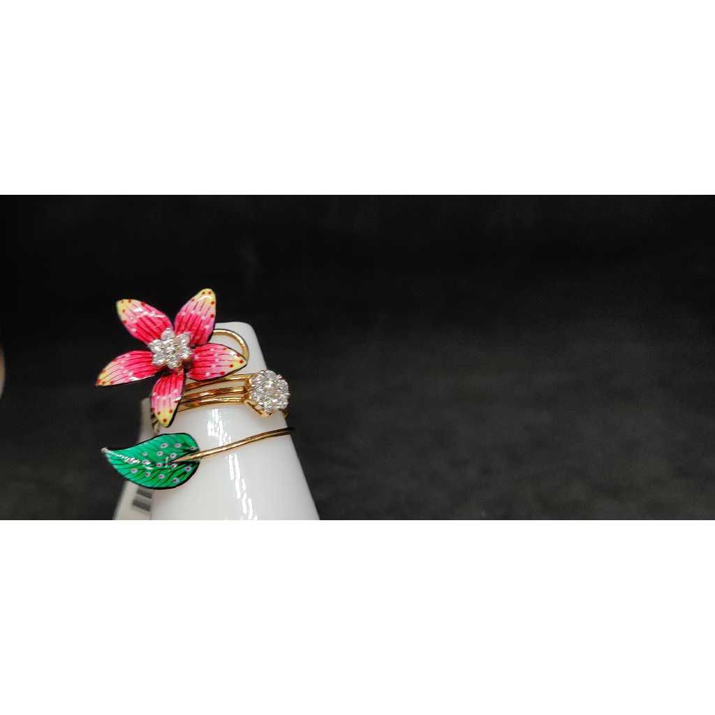18K Ladies Rose Gold Ring