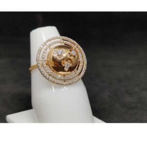 18k ladies rose gold ring