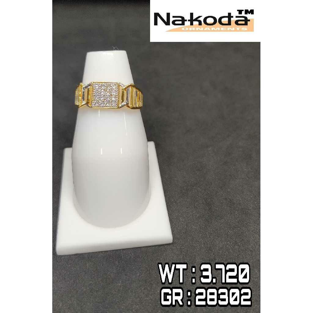 916 Men's fancy gold ring