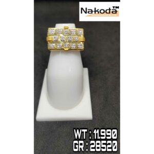 916 Men's fancy gold ring