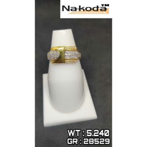 916 Men's fancy gold ring