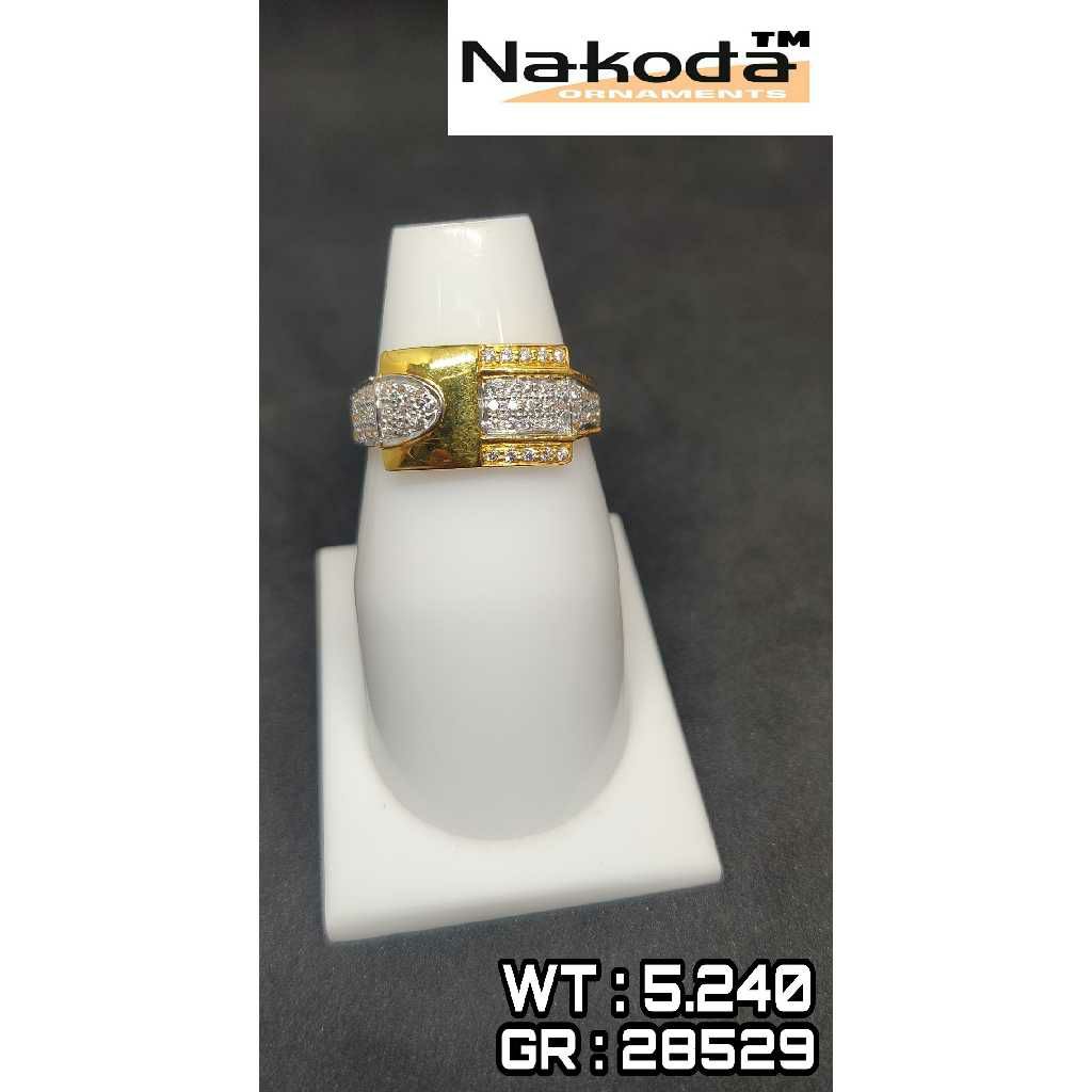 916 Men's fancy gold ring