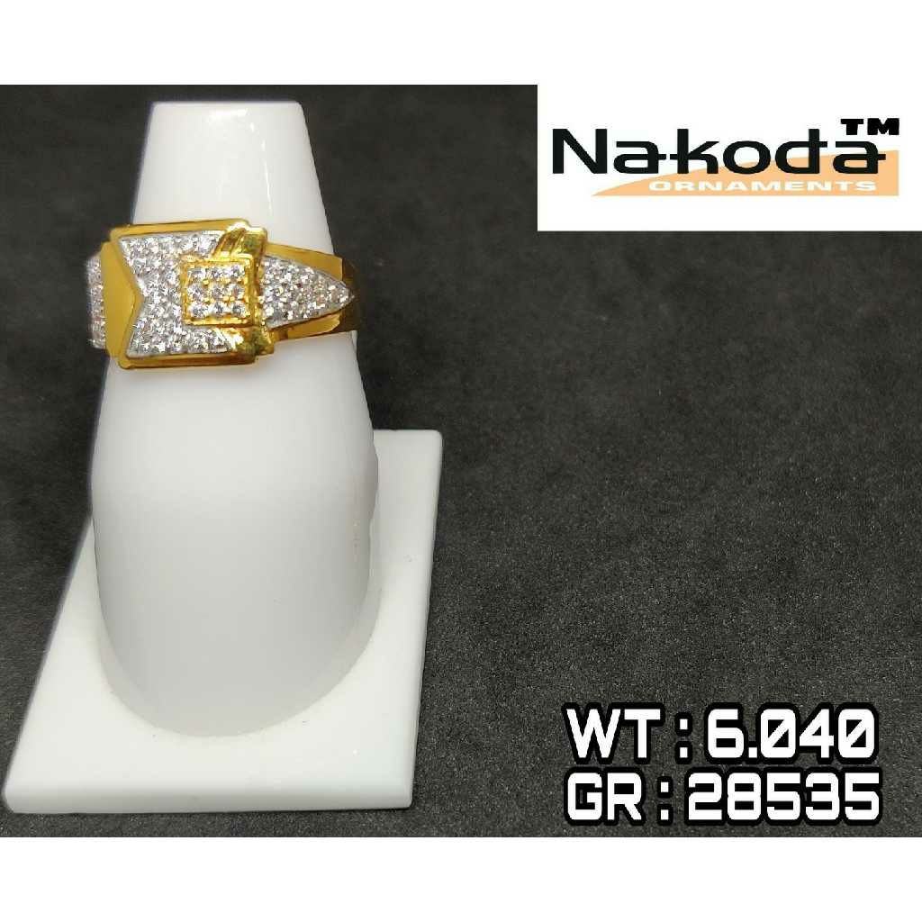 916 Men's fancy gold ring