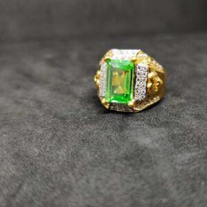 916 Men's colour stone gold ring