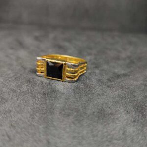 916 Men's colour stone gold ring