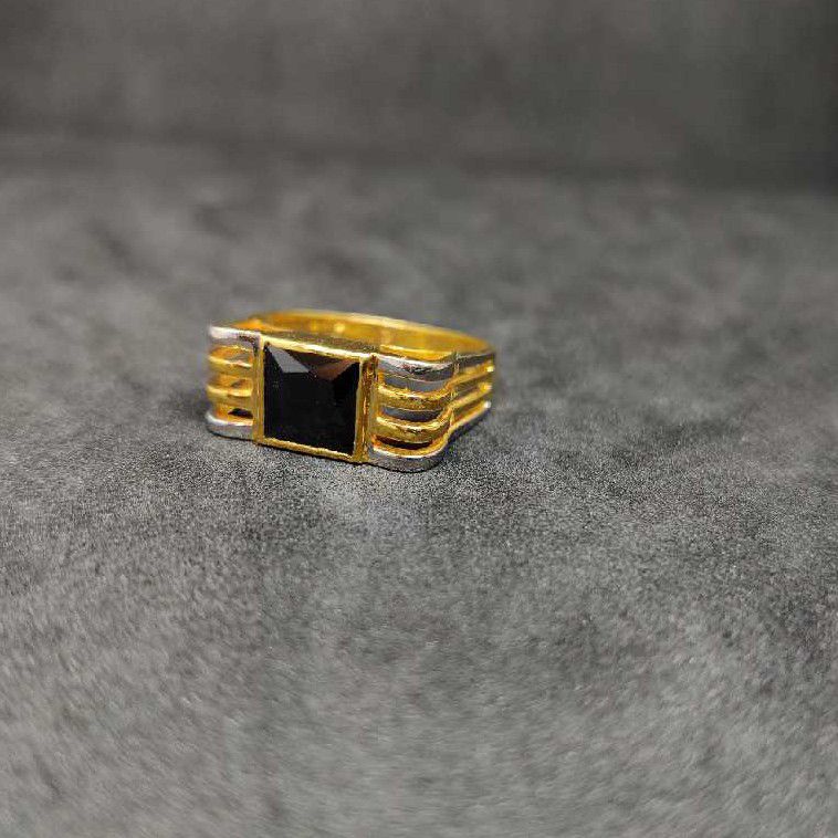 916 Men's colour stone gold ring