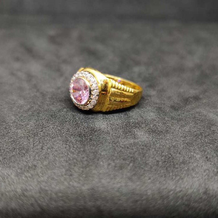 916 Men's Colour Stone gold ring