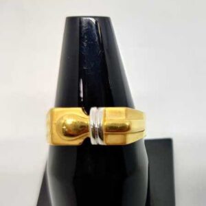 916 Men's plain gold ring