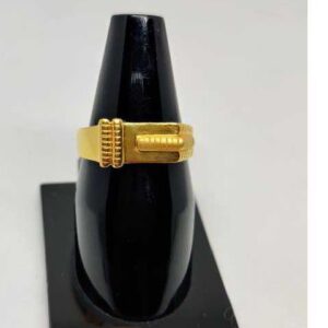 916 Men's Plain gold ring