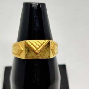 916 Men's Plain Gold Ring