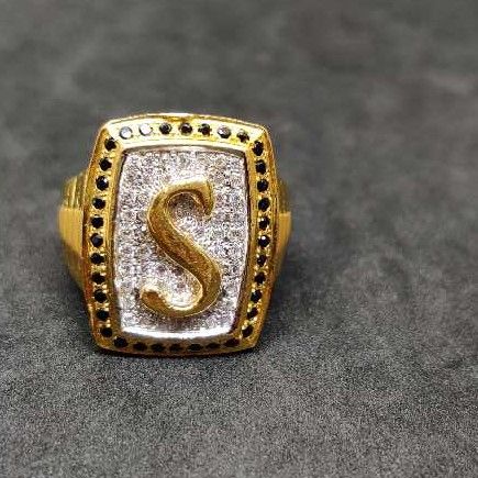 916 men's fancy gold ring