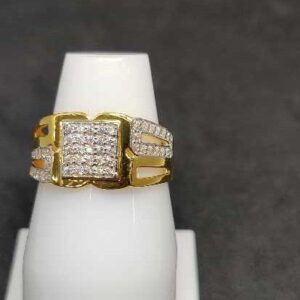 916 Men's Multi stone gold ring