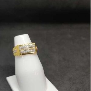 916 Men's multi stone gold ring