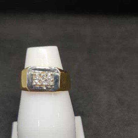 916 Men's fancy gold ring