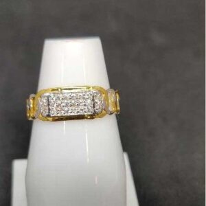 916 Men's fancy gold ring