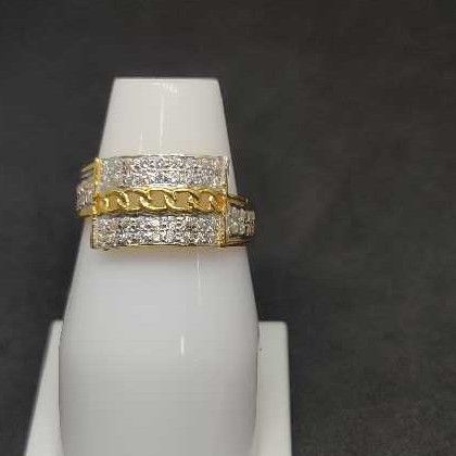 916 Men's fancy gold ring