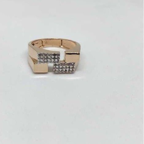 Gents 18Kt Fancy Simple Rose Gold Ring-31323
