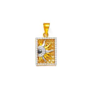 916 Gold Surya Pendant NP-120