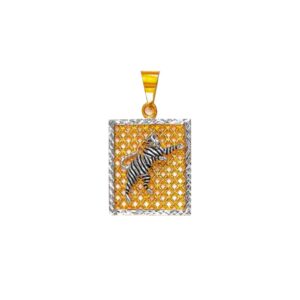 916 Gold Tiger Design Pendant NP-117