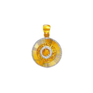 916 Gold Round Shape Pendant NP-116