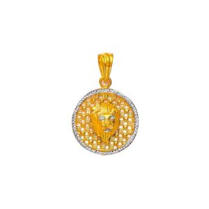 22KT Gold Classic Lion Design Pendant NP-115