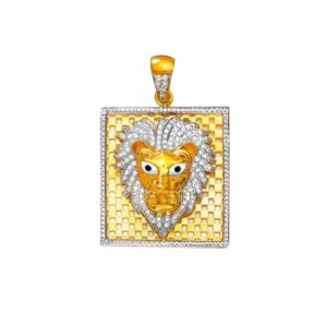 916 Gold Lion Design Pendant NP-113