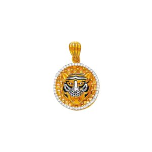 916 Gold Tiger Design Pendant NP-111