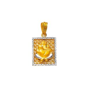 22KT Gold Fancy Ganesh Design Pendant NP-110