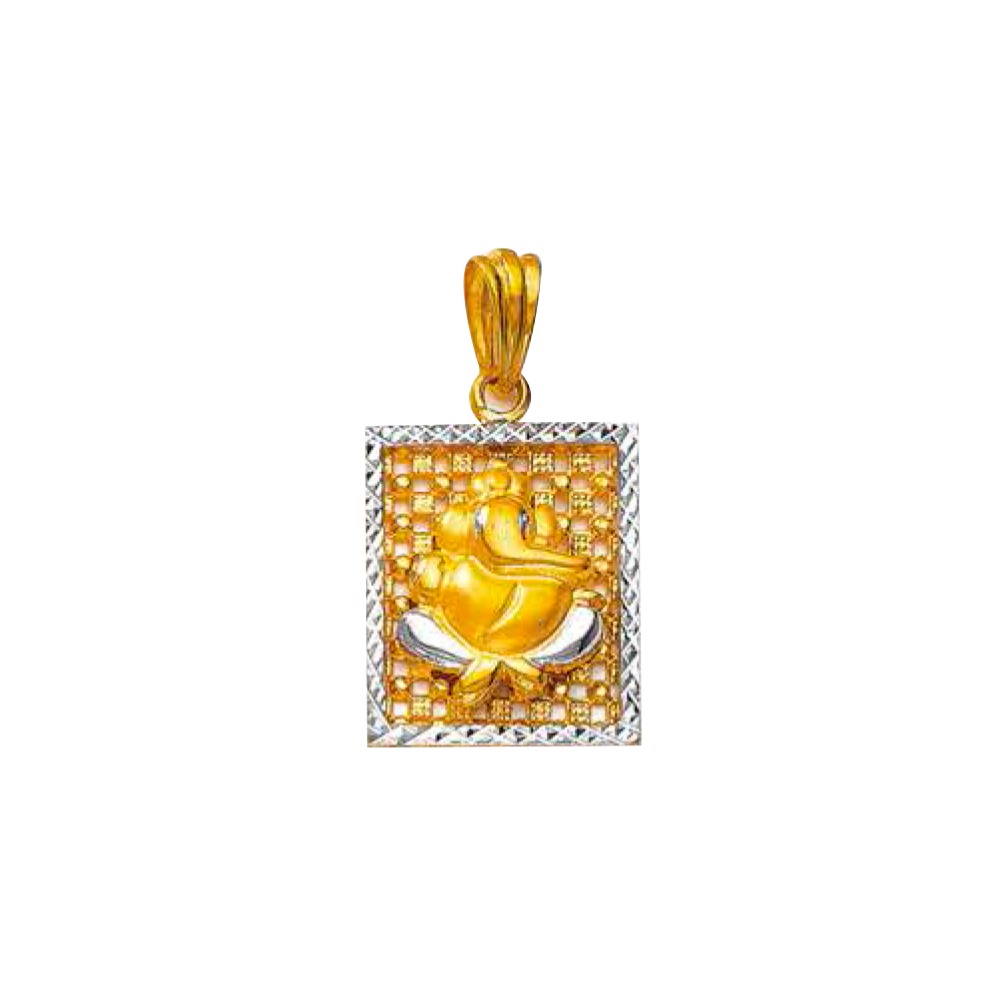 22KT Gold Fancy Ganesh Design Pendant NP-110
