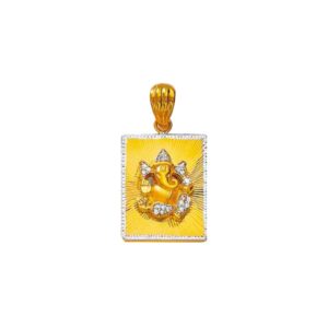 916 Gold Attractive Ganesha Pendant NP-109