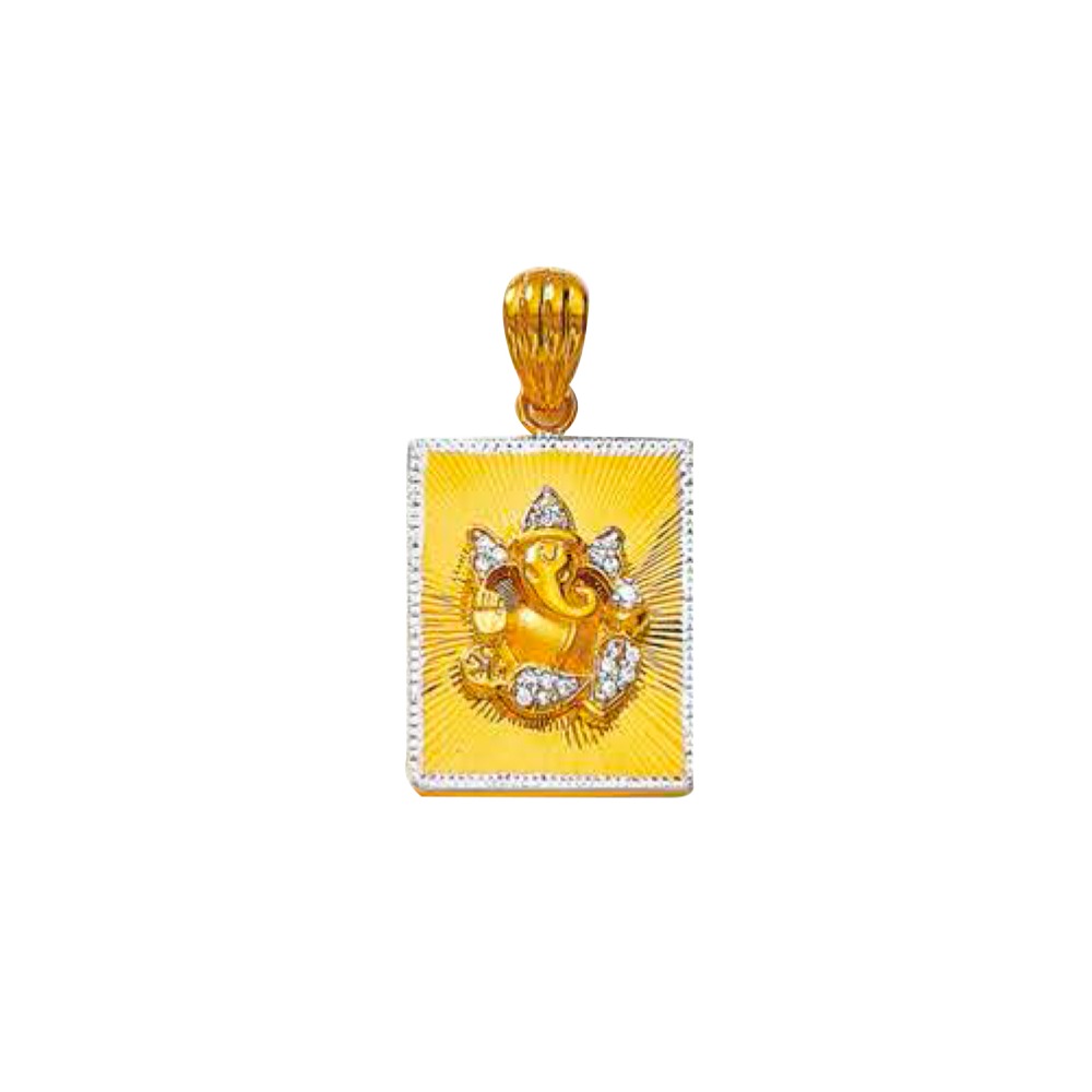 916 Gold Ganesh Pendant NP-108