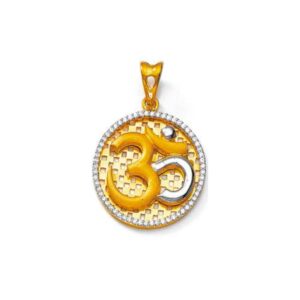916 Gold Om Pendant NP-103