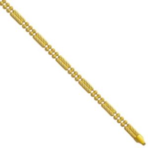 22KT/916 Gold Machine Cut Modern Chain