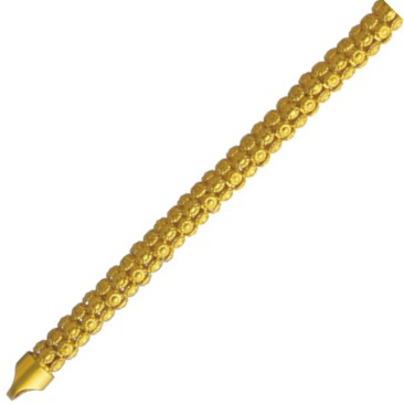 22KT/916 Gold Popcorn Style Machine Cut Gold Chain