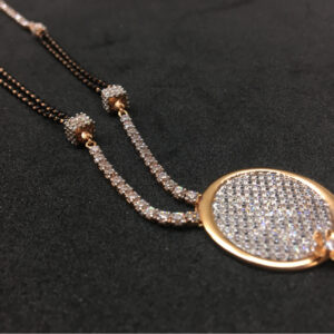 18ct single rose gold mangalsutra DOKIYA