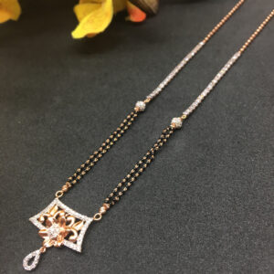 rose gold mangalsutra DOKIYA