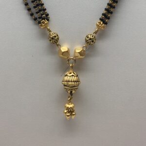 22kt antique  mangalsutra dokiya