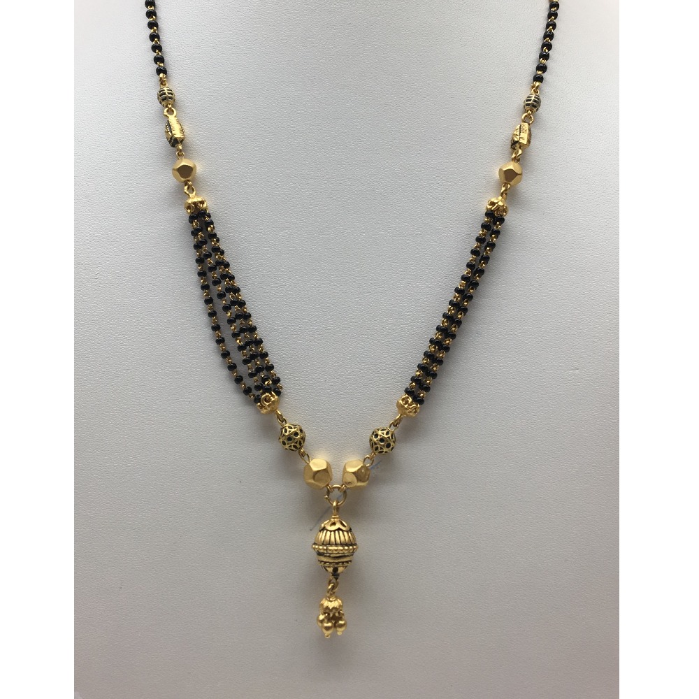 22kt antique  mangalsutra dokiya
