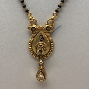 22kt antique singal line  mangalsutra dokiya