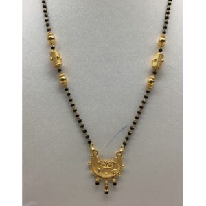 22kt antique singal line  mangalsutra dokiya