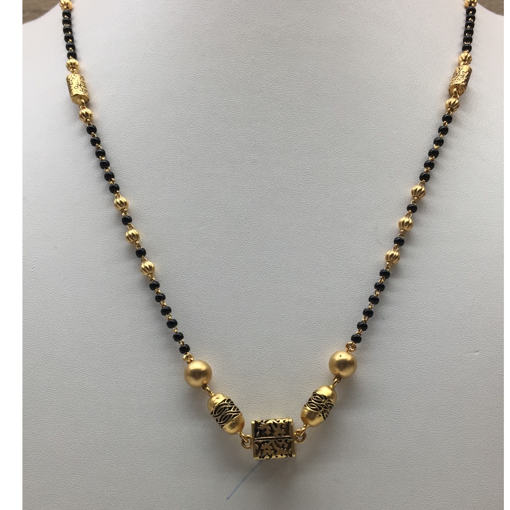 22kt antique singal line  mangalsutra dokiya