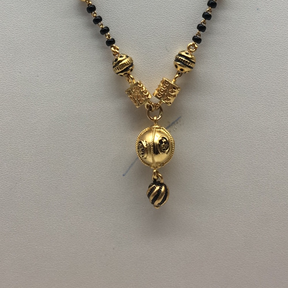 22kt antique Singal line mangalsutra dokiya - Image 2
