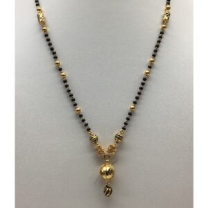 22kt antique Singal line mangalsutra dokiya