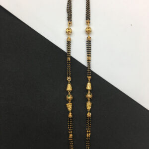 stylish design of 22kt antique bunch mangalsutra ser