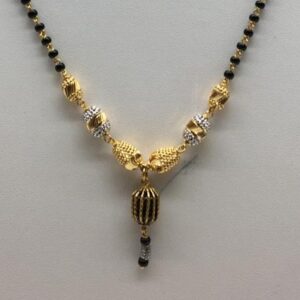 22ct  antique cnc mangalsutra dokiya