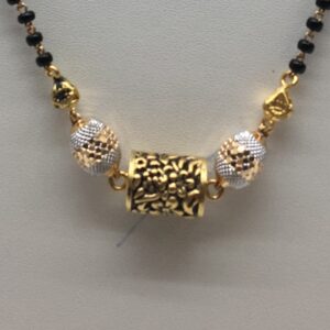 22kt antique cnc mangalsutra dokiya